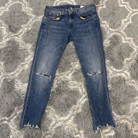 Rag and bone wide leg cute denim jeans size 25 - Picture 1 of 9